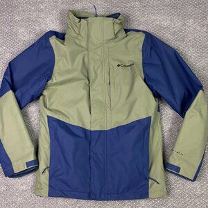 Columbia Interchange 3-in-1 Jacket Men's XS Green Blue